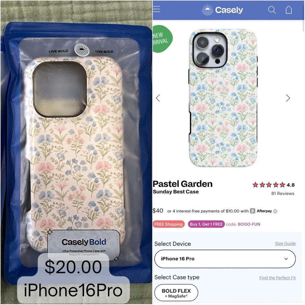 Pastel Garden iPhone 16 Pro Case